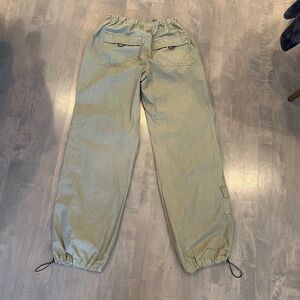 Garage Parachute Pant Pewter Green NWT Size S